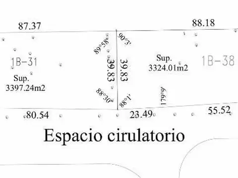 Terreno en Venta de 3400,0 m2