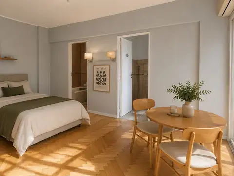 Departamento Monoambiente con 1 baño