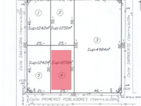 Terreno en Venta en Uriburu, USD 7.000