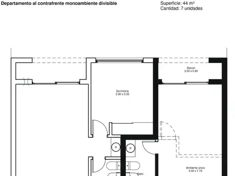 Departamento en Venta en Plaza Islas Malvinas, USD 72.500
