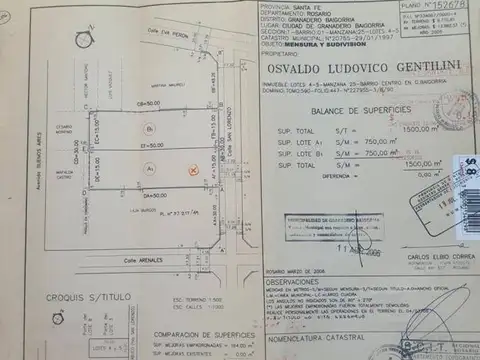 Terreno en Venta 15  mts Fondo