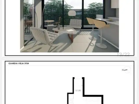 DOS AMBIENTES ESTRENAR EDIFICIO ECO BUILD sustentable. Proyectado por Martín Forcinito Arquitectos