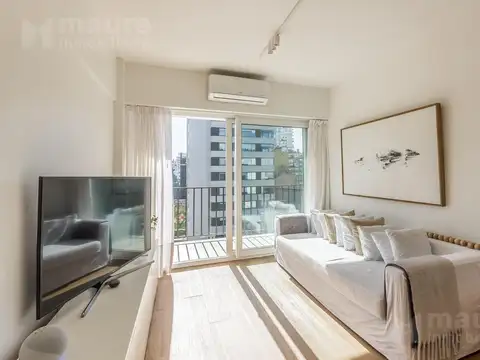 3 ambientes en venta piso 6to reciclado con balcón y toilette Las Cañitas