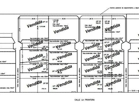 Terreno en Venta de 939,0 m2