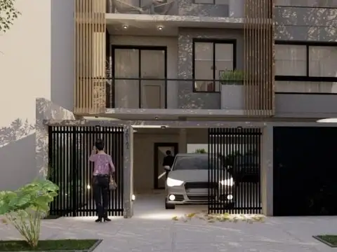 Departamento de 3 ambientes con cochera en venta con vista al frente y parrilla propia, San Isidro.