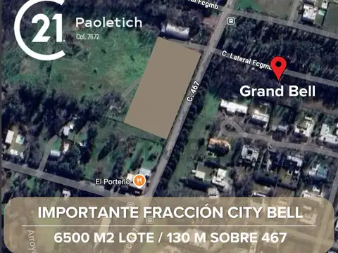 Lote en Venta City Bell