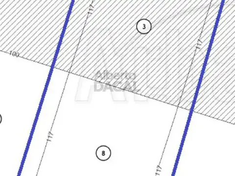 Terreno en Venta 100  mts Frente