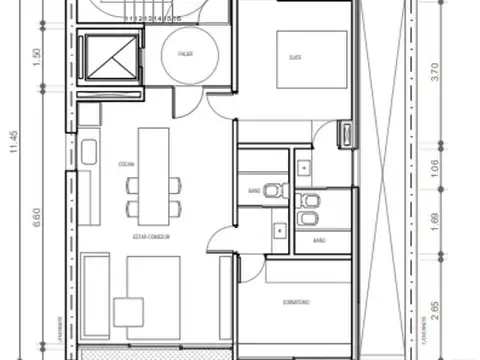 Departamento en Venta de 2 dormitorios