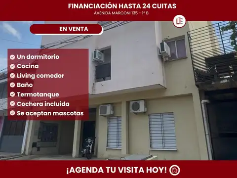 Av marconi 135 un dormitorio en venta