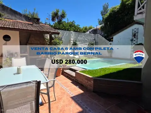 CASA VENTA BARRIO PARQUE BERNAL
