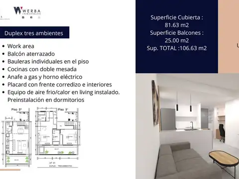 Departamento en Venta de 3 ambientes