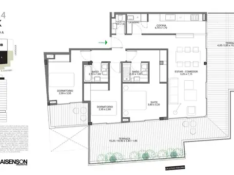 Departamento en Venta de 3 dormitorios