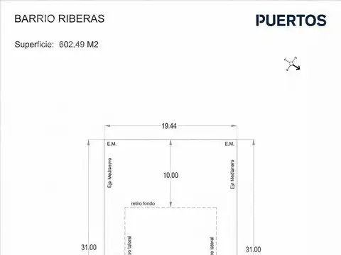 Terreno en Venta en Puertos - Riberas, USD 85.000