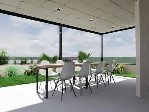 Departamento de dos dormitorios con terraza exclusiva en Abasto