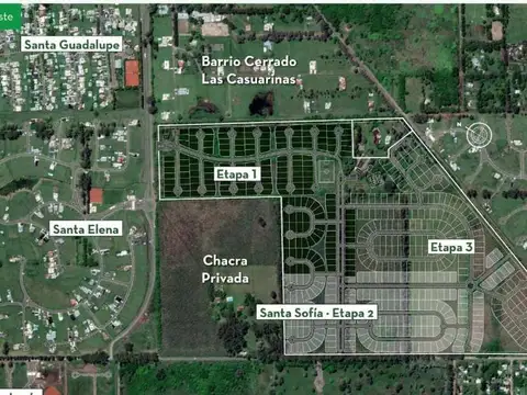 Terreno en Venta en Pilar Del Este - Santa Sofia, USD 49.000