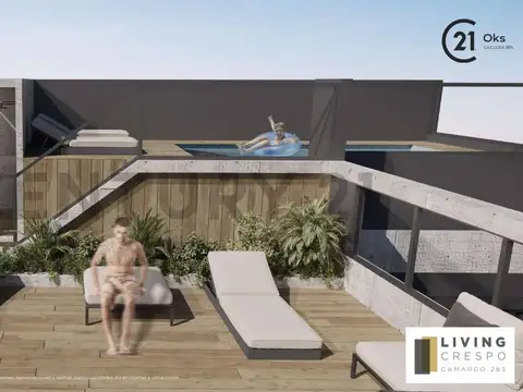 Departamento 5 ambientes patio y balcón en Villa Crespo