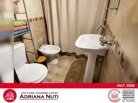 Departamento 2 ambientes con 1 baño