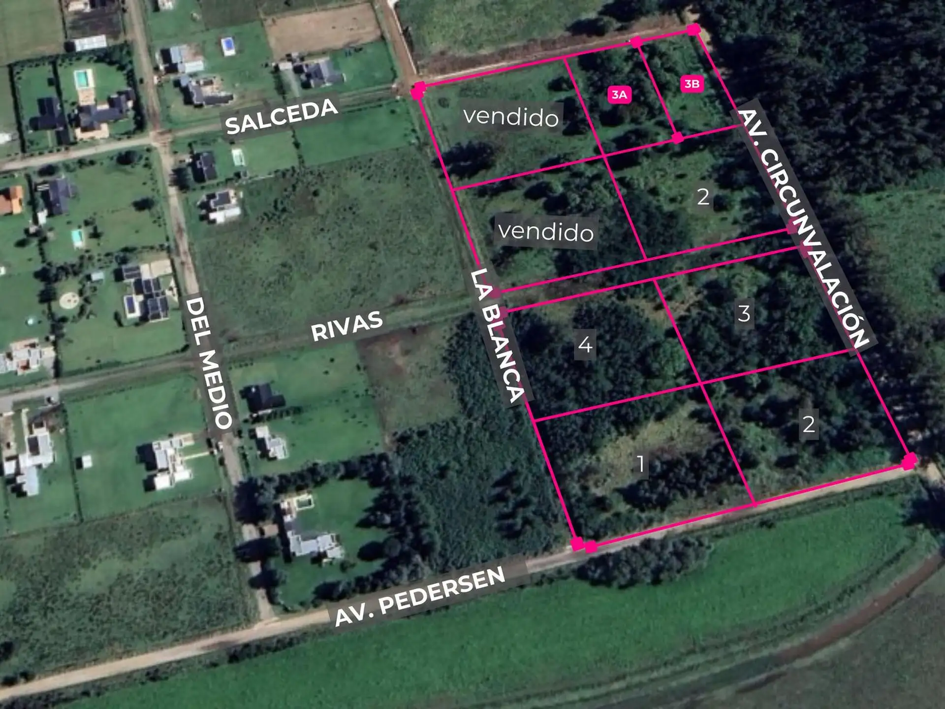 Terreno 4600m² en zona Pedersen, apto subdivisión