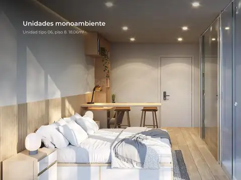 Departamento Monoambiente con 1 baño
