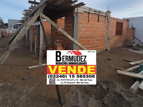 Venta Chalet 3 Ambientes Al Medio Calle 90 Entre 9 Y 10 Mar Del Tuyu Anticipo y Cuotas!