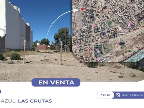 VENTA TERRENO 375 M2 EN B° GOLFO AZUL LAS GRUTAS