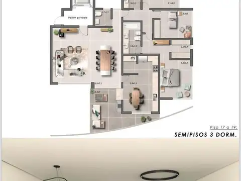 Departamento en Venta de 5 ambientes