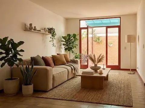 Amplio departamento con patio en Sexta seccion