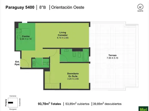 Departamento en Venta de 2 ambientes
