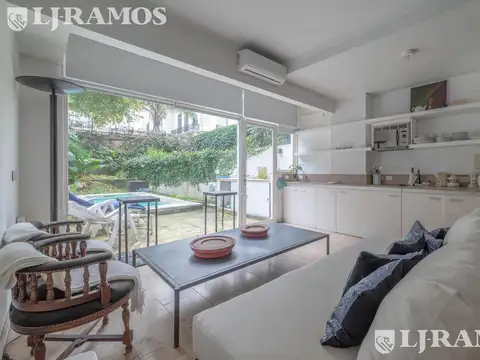 QUINTANA Y MONTEVIDEO - LOFT EN PB CON PILETA Y JARDIN  - PULMON VERDE