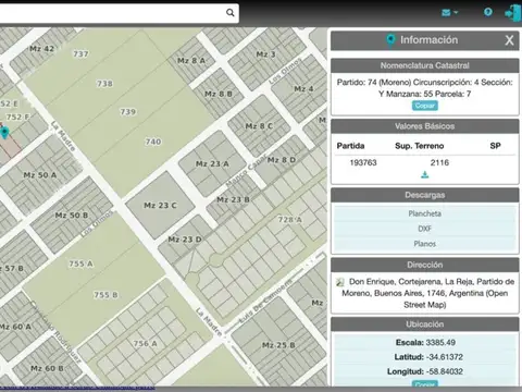 Terreno en Venta en La Reja, USD 100.000