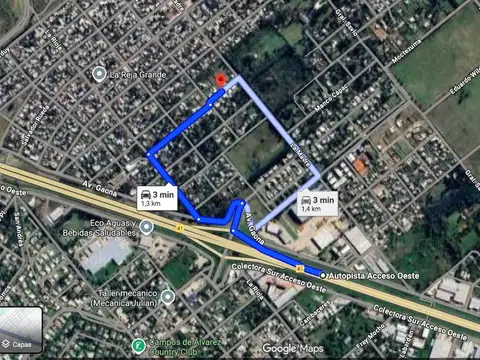 Lote en venta de 2116m en La Reja Moreno