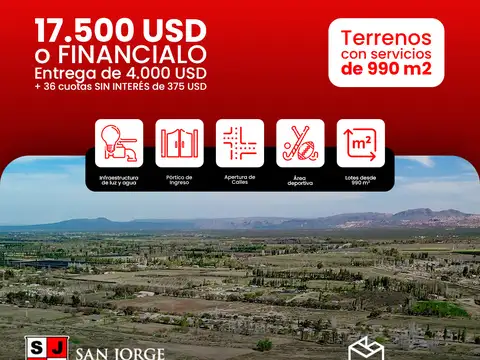 Lote En San Rafael - Loteo San Jorge Club De Campo - Lotes Desde 1000 M2