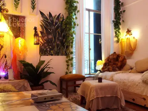 Monoambiente con patio en San Telmo en alquiler temporario