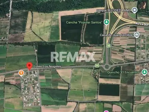Cerrillos. Loteo Los Nogales. RP 24. Mza 3. Lote 100