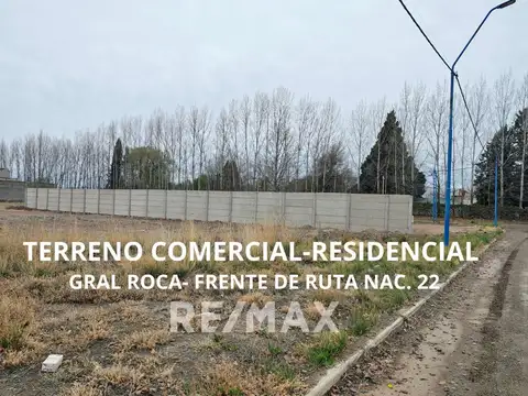 TERRENO COMERCIAL EN VENTA- FRENTE RUTA 22- ROCA
