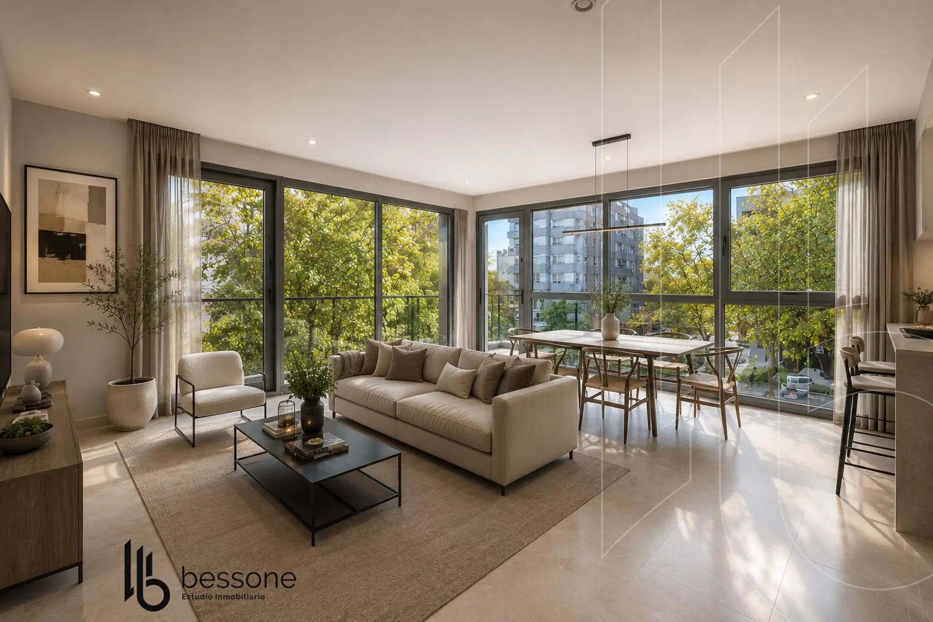 Depto 2 amb, 47m² con ascensor y terraza — La Perla Sur