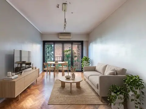 Departamento 3 amb, refaccionado, piso alto y luminoso.
