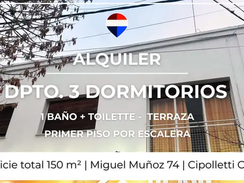 DEPARTAMENTO EN ALQUILER 2 DORM. - CIPOLLETTI