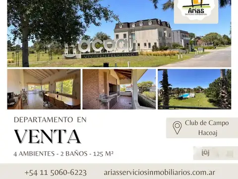 Departamento 4 Ambientes En Venta - Club Náutico Hacoaj