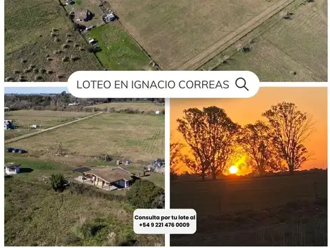 Terreno en Ignacio Correas Arana