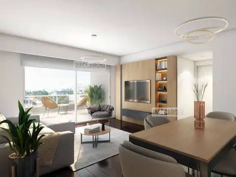 Departamento 3 ambientes con 2 baños