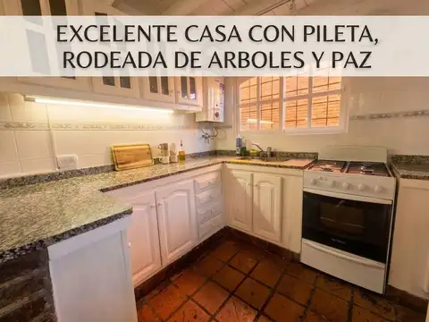 VENTA CASA 3 AMBIENTES TIEMPO LIBRE PILETA