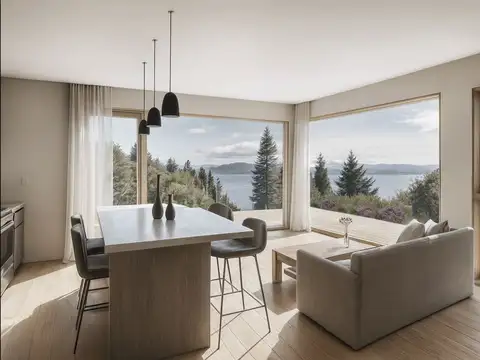 MONOAMBIENTE CON VISTA AL LAGO