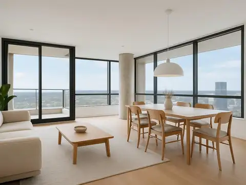 Depto 3 ambientes con dep en Quantum Bellini - Nuñez