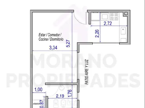 Departamento en Venta de Monoambiente