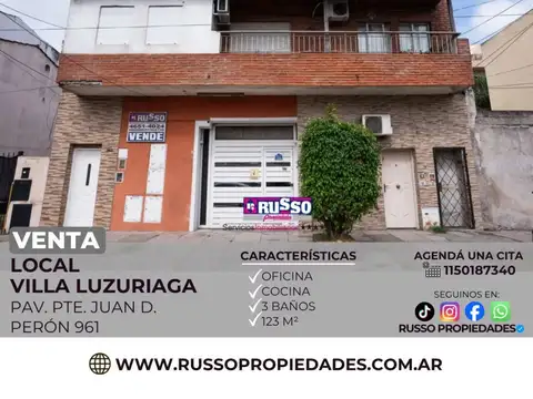 Venta Casa 3 Ambientes Villa Luzuriaga