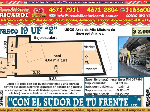 CON EL SUDOR DE TU FRENTE - Local de linda imagen exterior