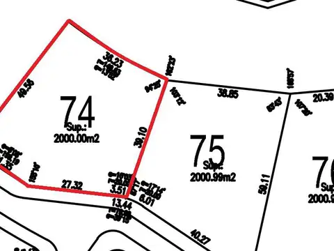 Terreno en Venta de 2000,0 m2