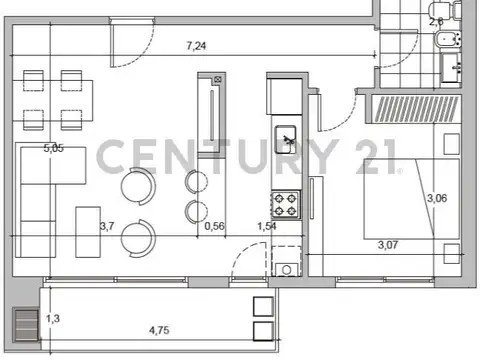 Departamento en Venta en Ciudad De Tigre, USD 108.798