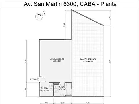 Departamento en Venta en Villa Devoto, USD 105.000